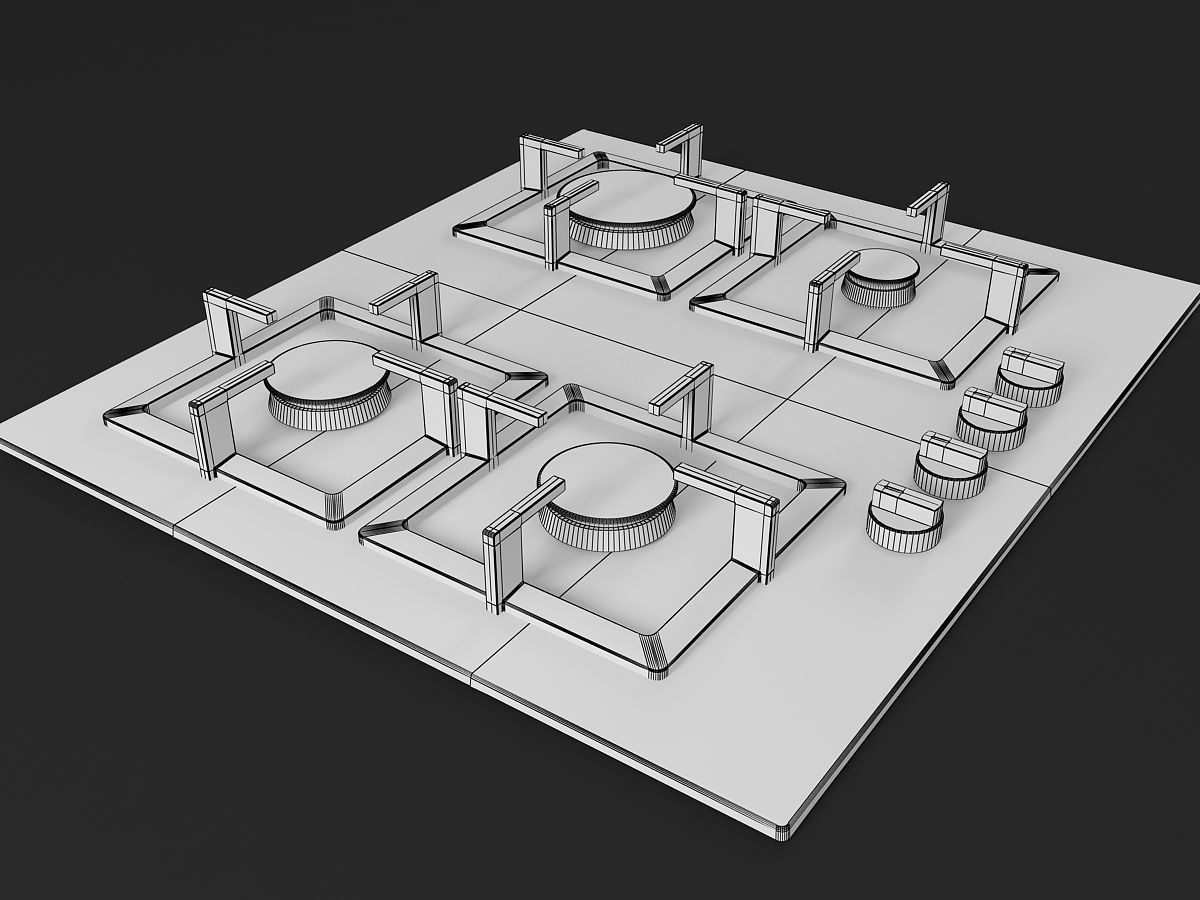 Cooktop 06 3D model_13