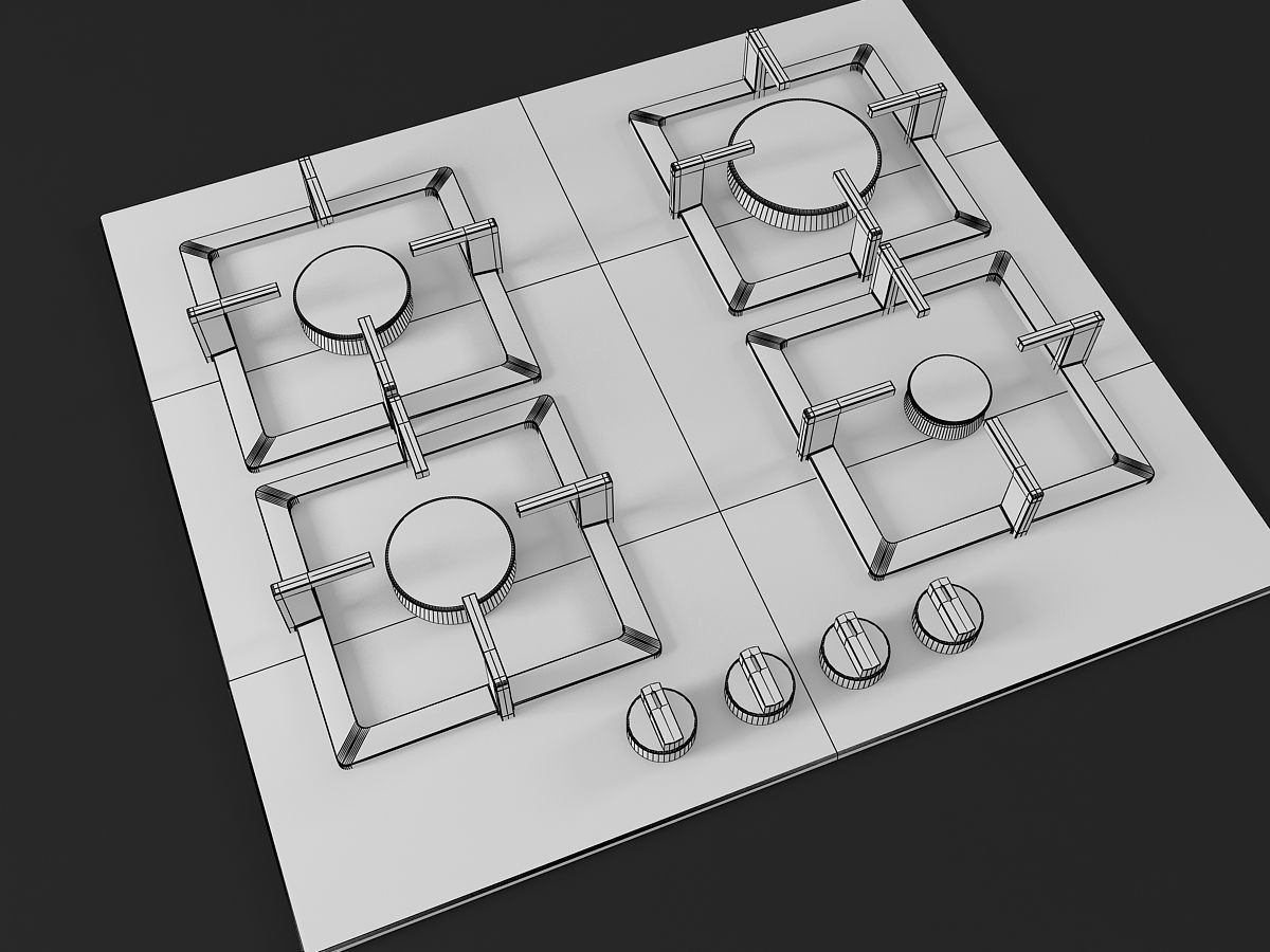 Cooktop 06 3D model_10
