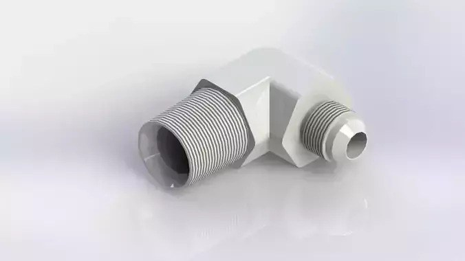 HYDRAULIC 90 DEG ELBOW 8NPT - 6JIC