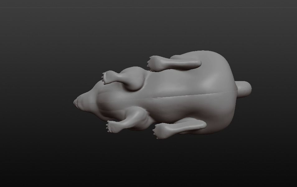 rabbit pig 3D model_2