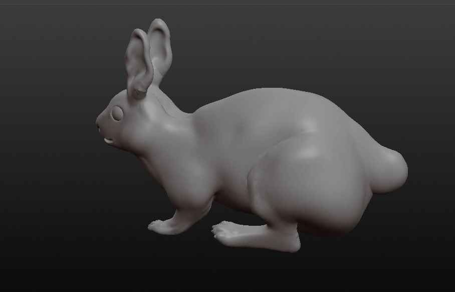rabbit pig 3D model_7