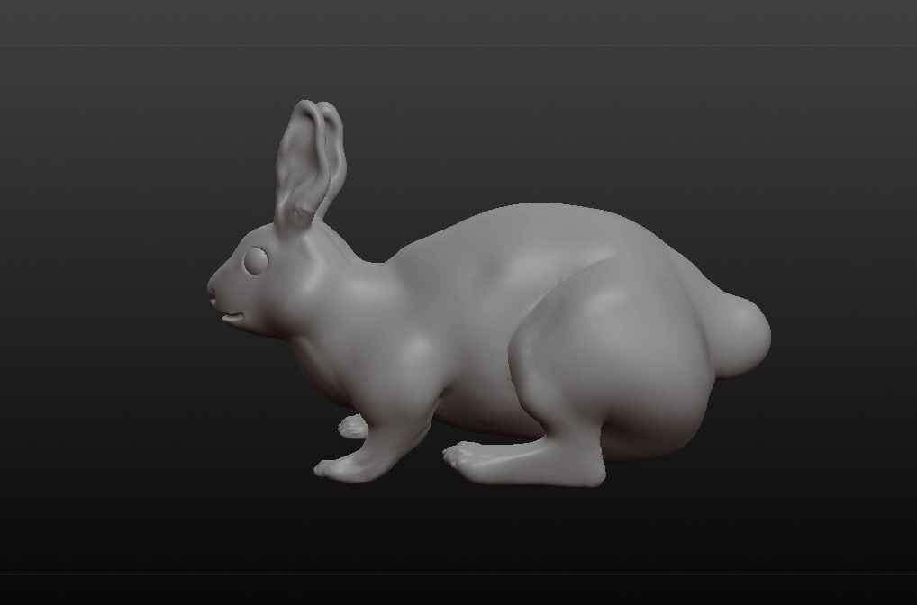 rabbit pig 3D model_4