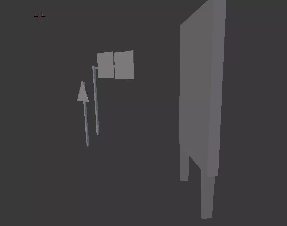 Road Signal Free low-poly 3D model_0