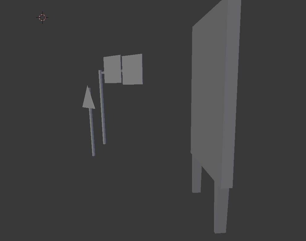 Road Signal Free low-poly 3D model_9