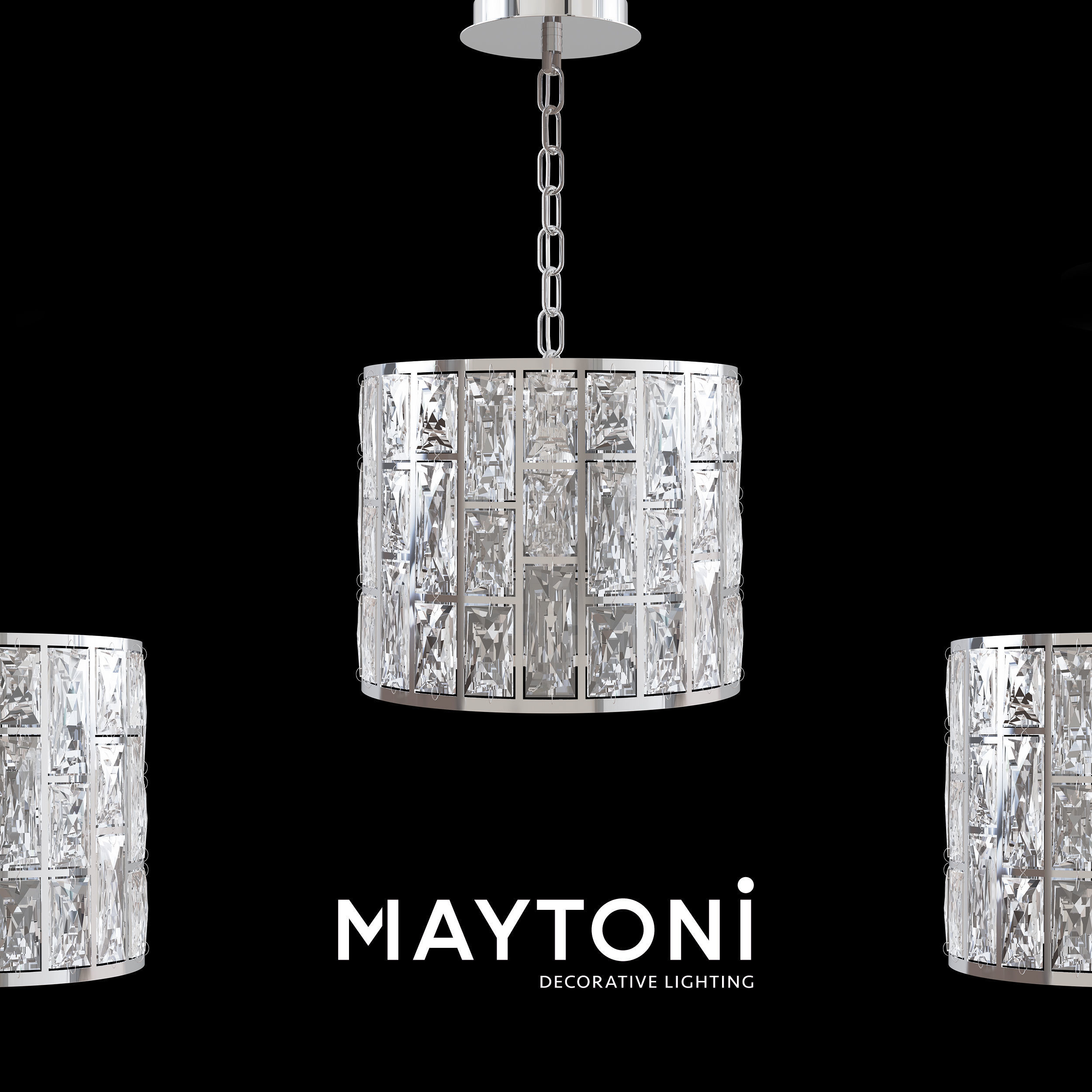 Chandelier Gelid MOD184-PL-01-CH Maytoni Modern Free 3D print model_1