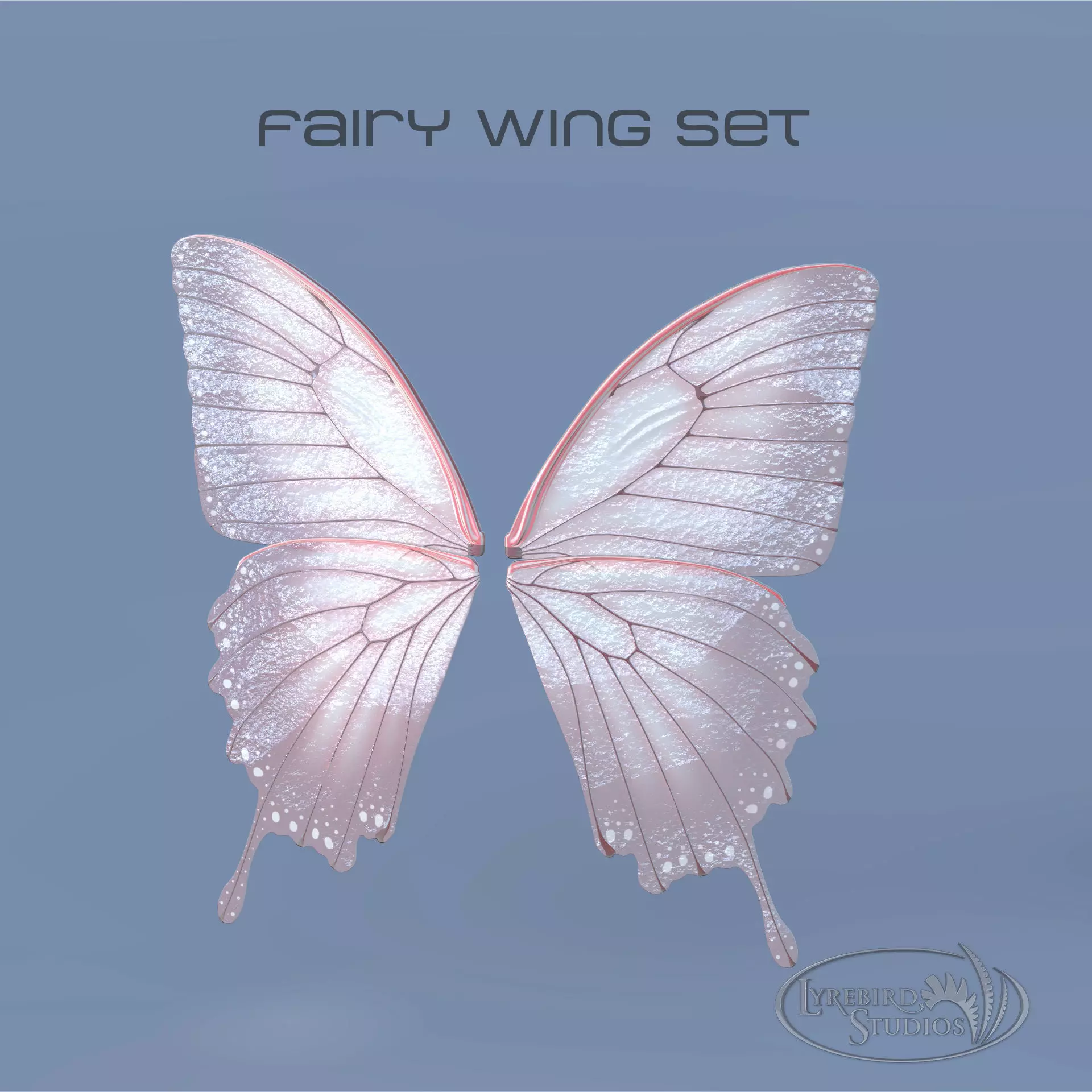 Fairy or Butterfly Wings Set B 3D model_0