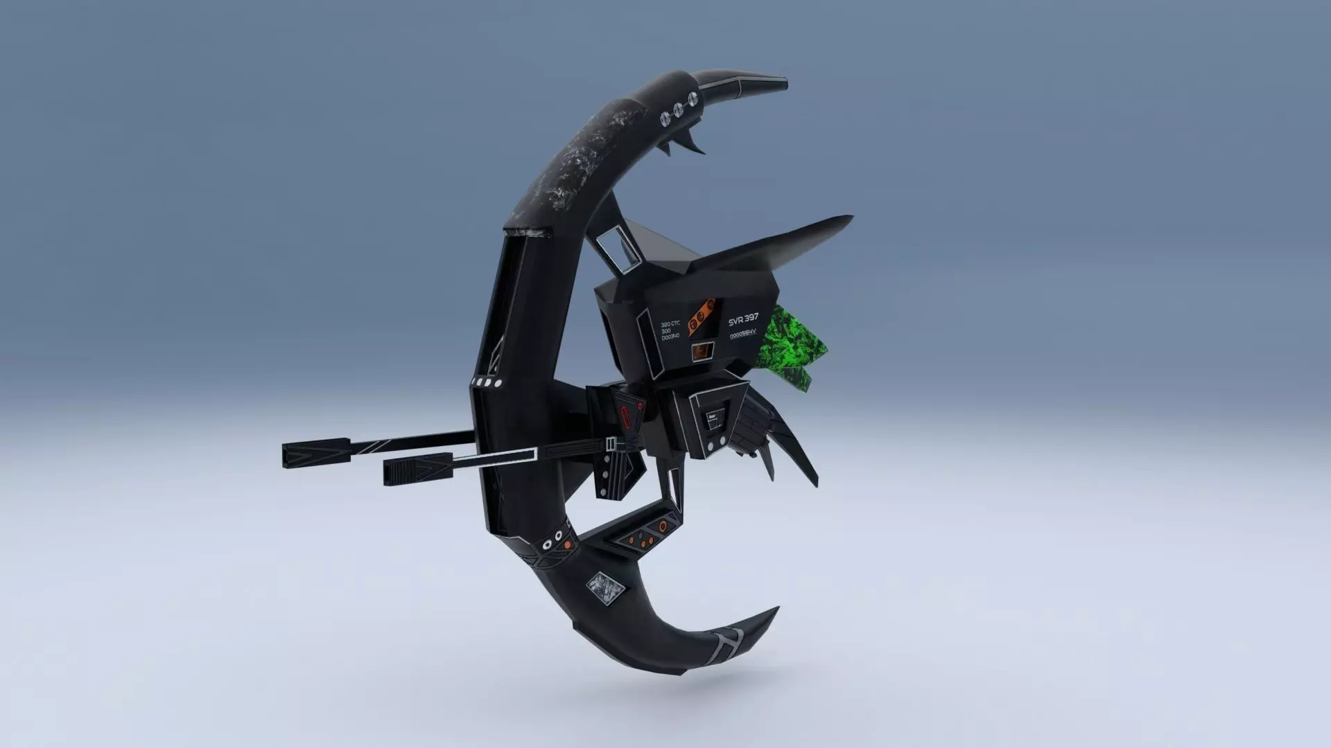 Low Poly Sharpshooter Drone Low-poly 3D model
