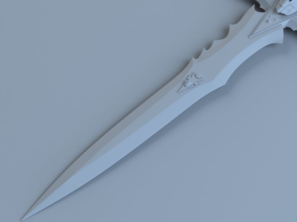 Frostmourne The sword of Arthas 3D model_3