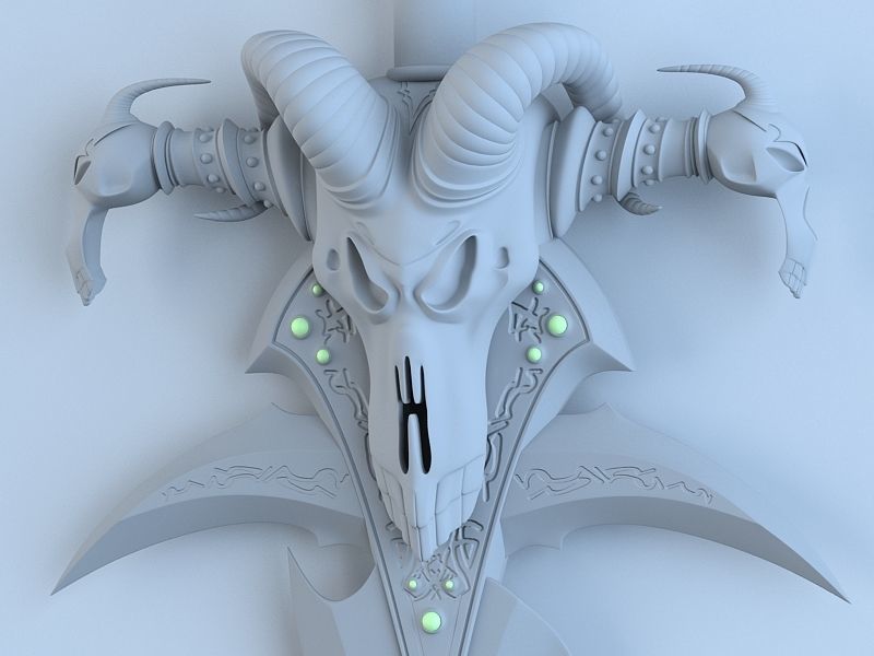 Frostmourne The sword of Arthas 3D model_6