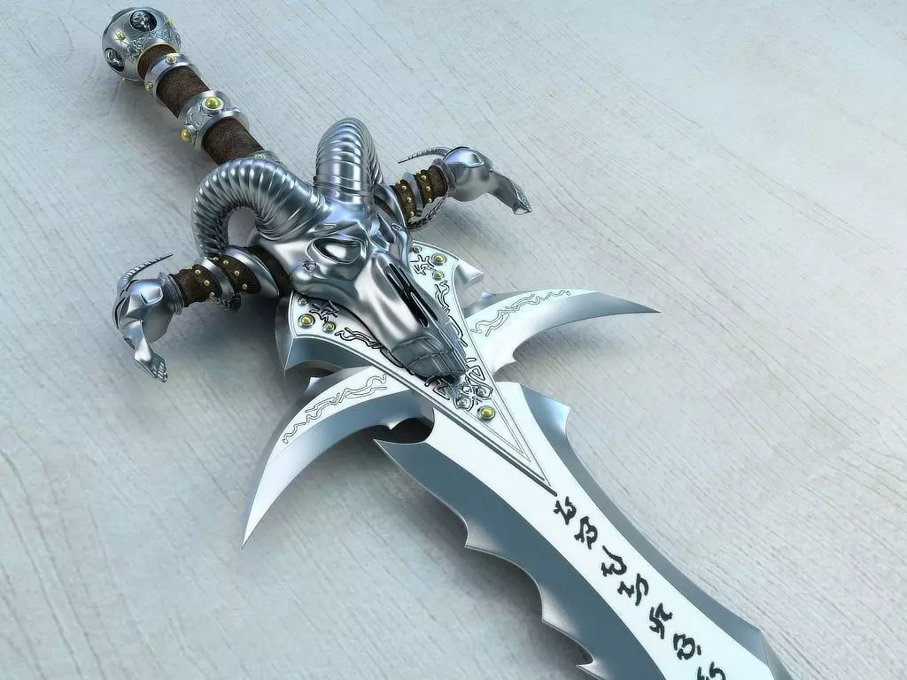 Frostmourne The sword of Arthas 3D model_0