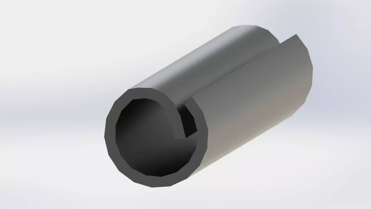 Spring Pin  564 x 38 Length Spring Steel Free 3D model_0