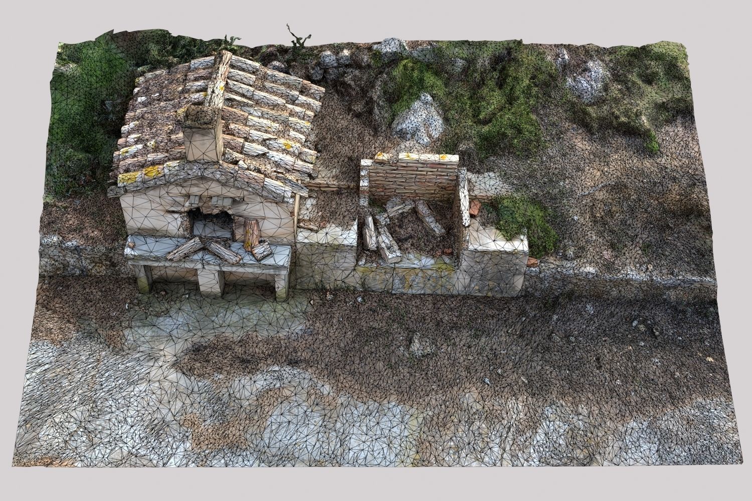 Brick Barbecue Ruins Photoscan 3D model_10