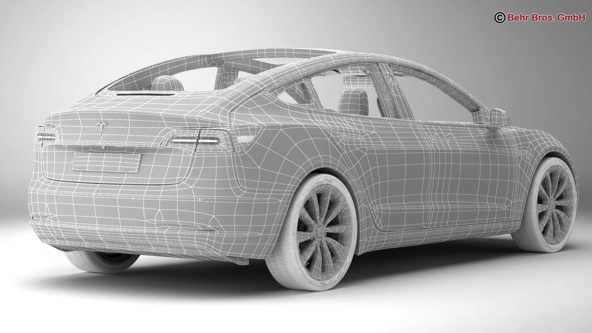Tesla Model 3 2018 3D model_18