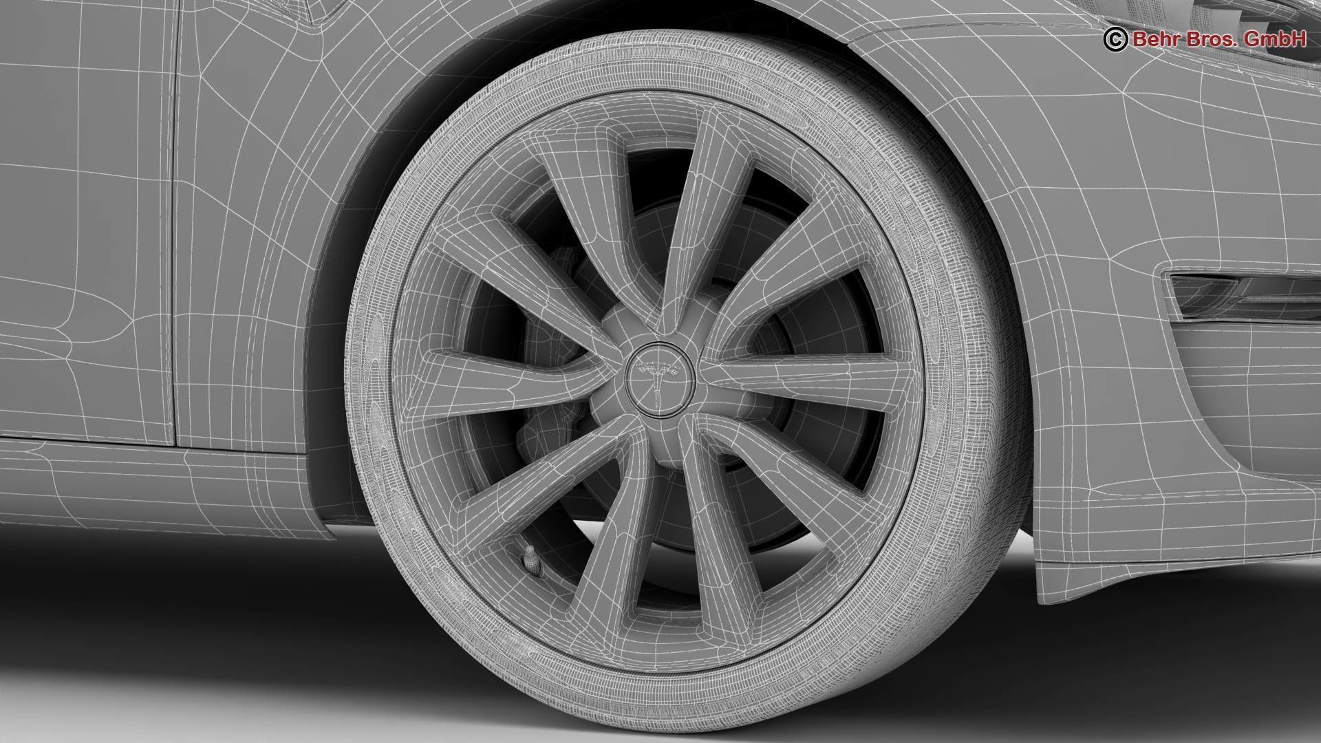 Tesla Model 3 2018 3D model_23