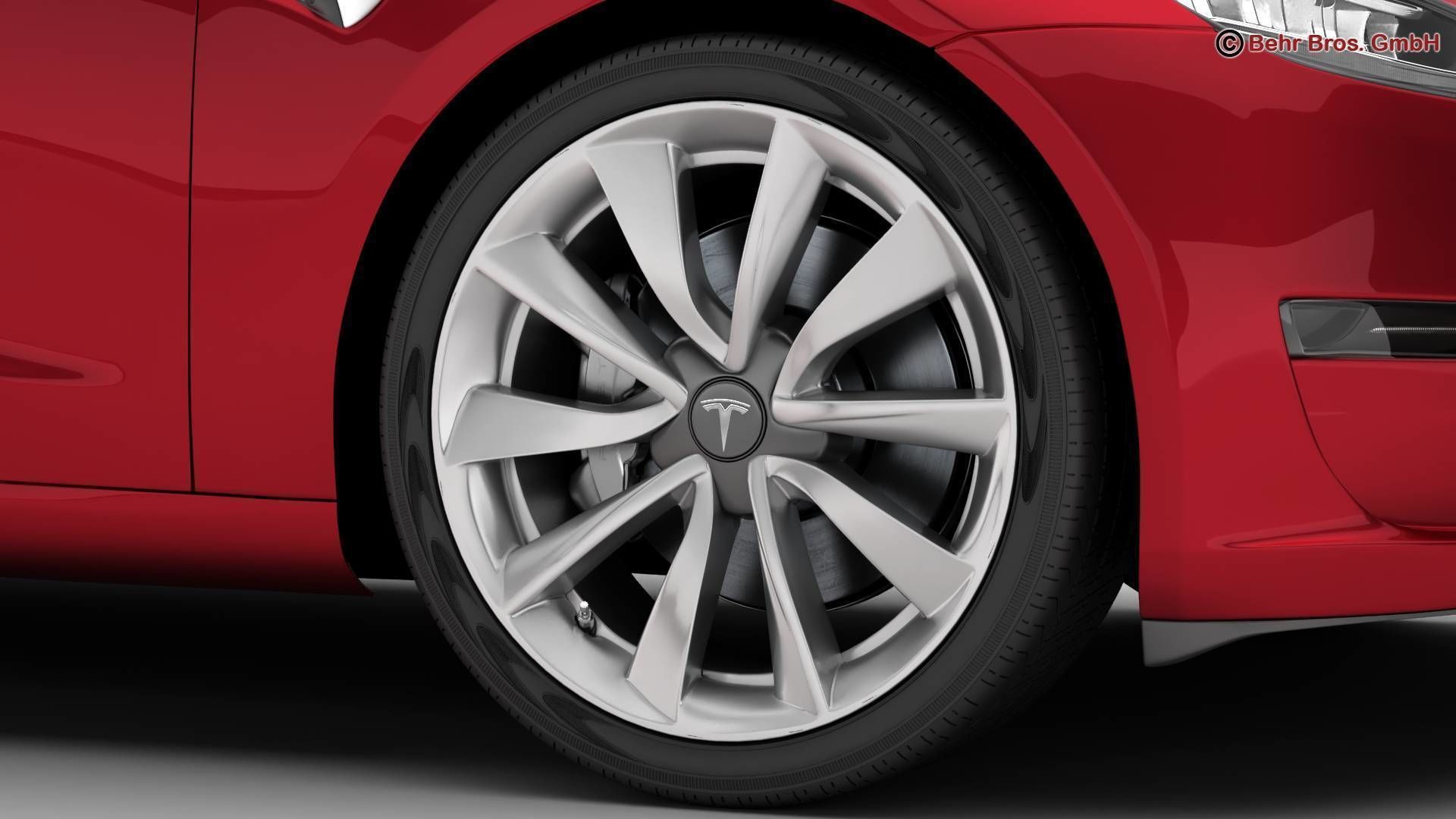 Tesla Model 3 2018 3D model_8