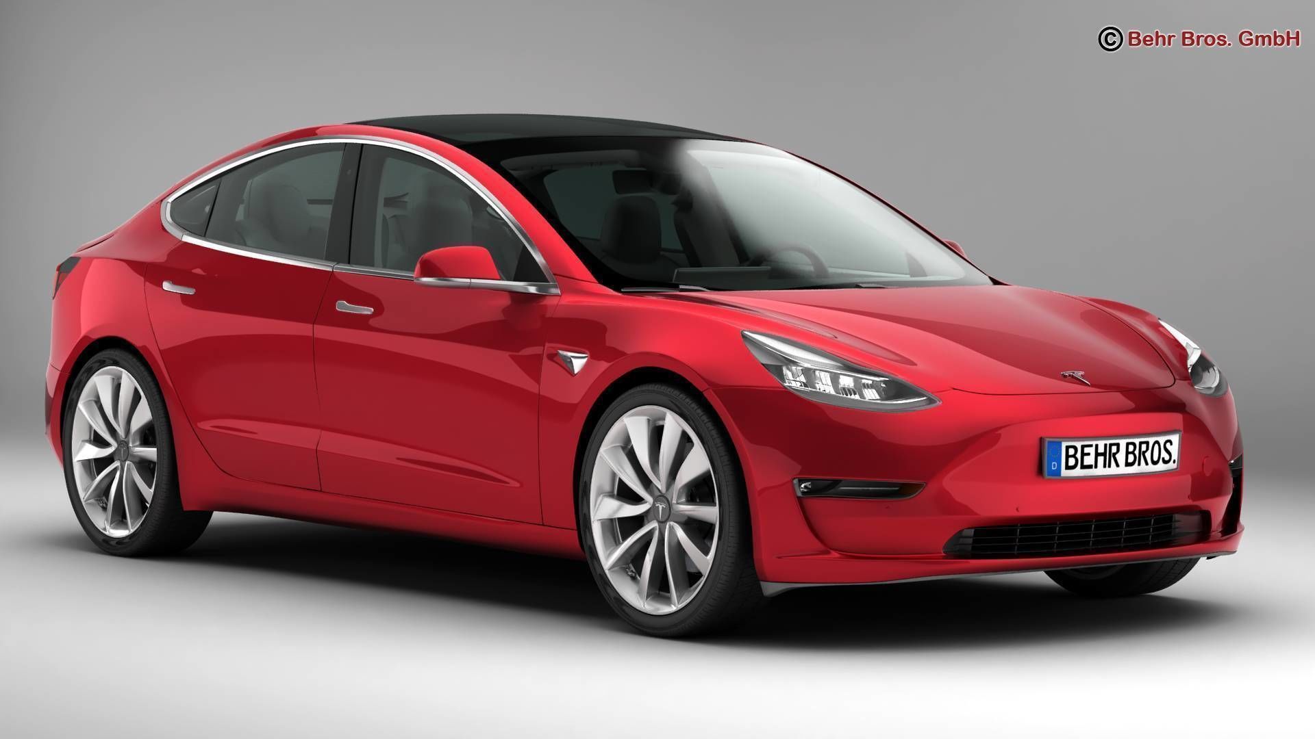 Tesla Model 3 2018 3D model_1