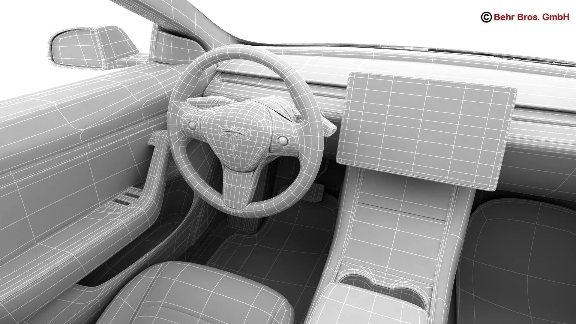 Tesla Model 3 2018 3D model_29