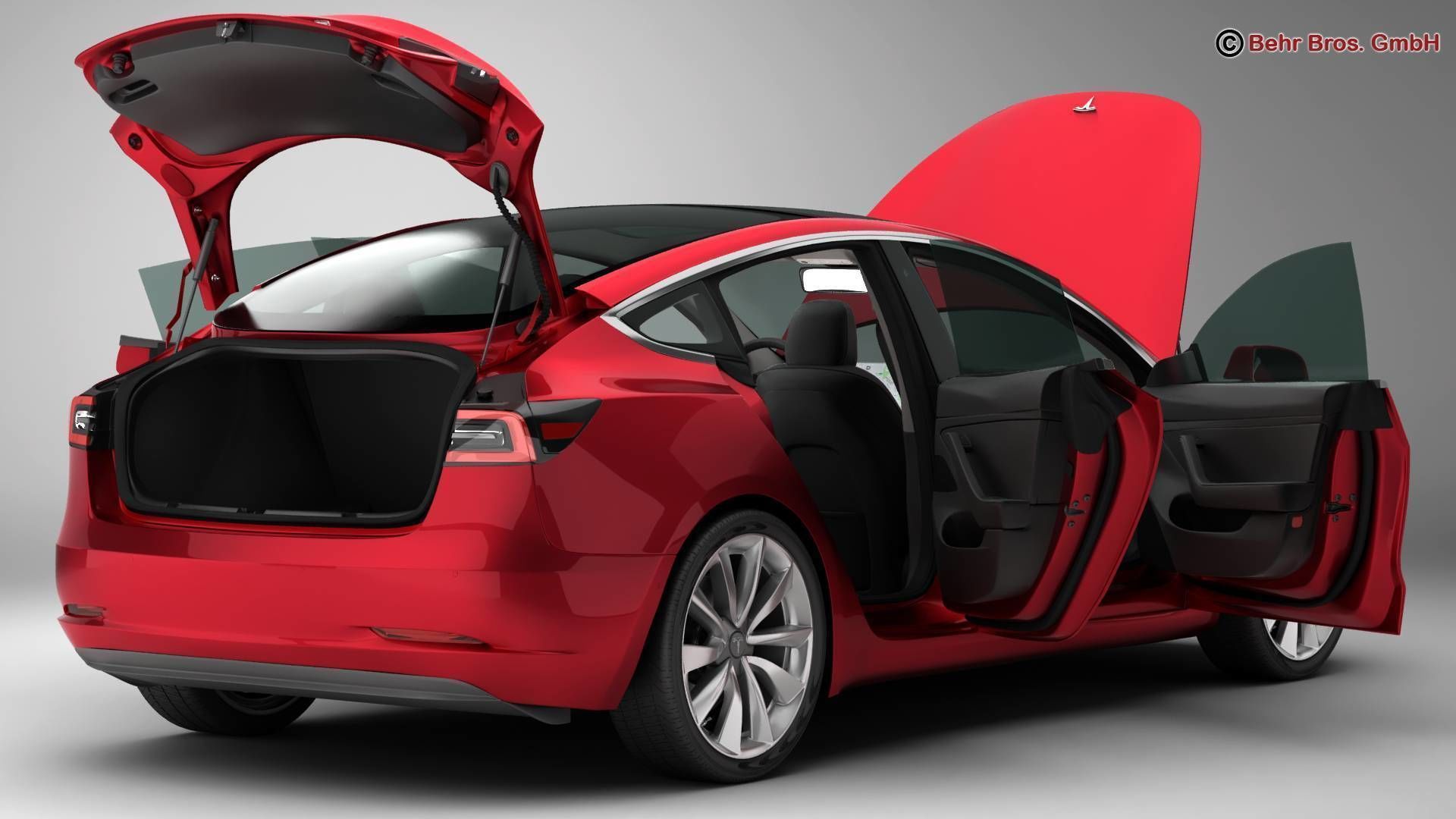 Tesla Model 3 2018 3D model_4