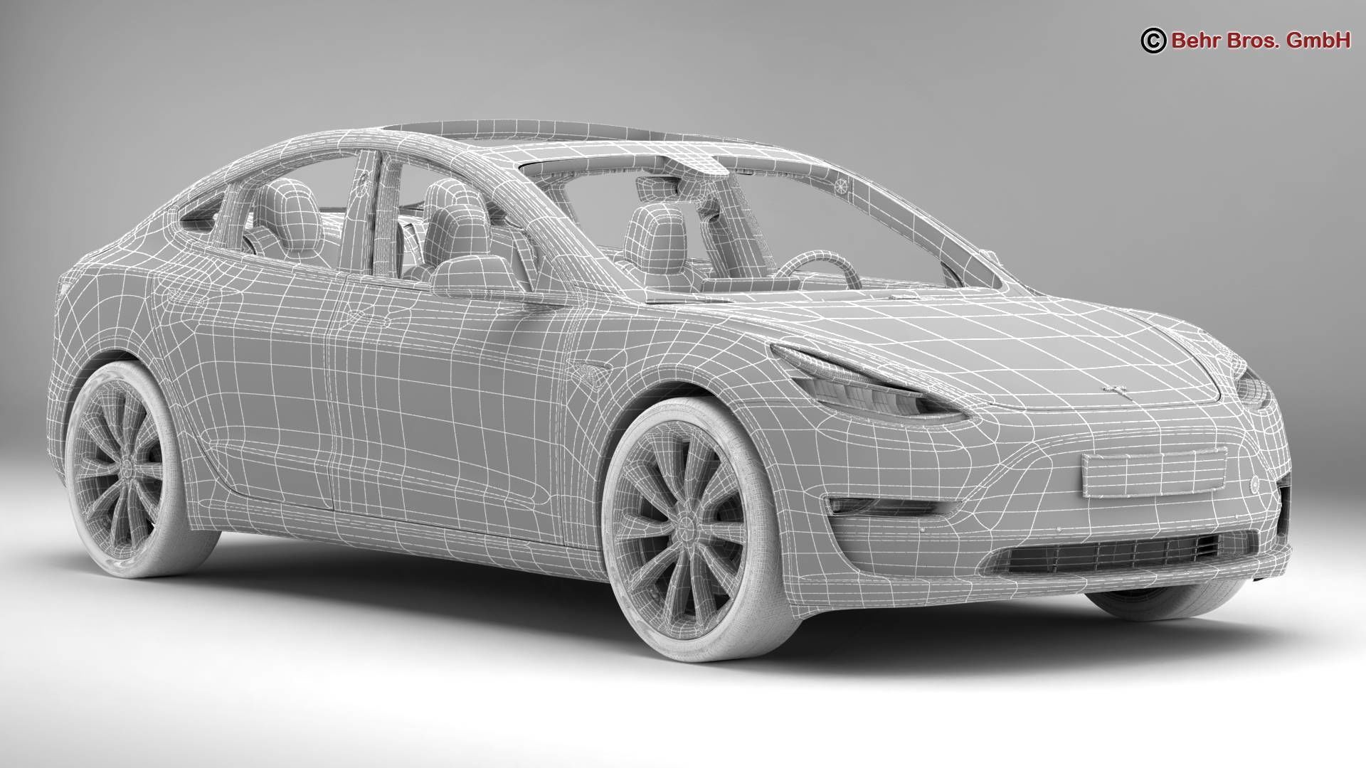 Tesla Model 3 2018 3D model_16