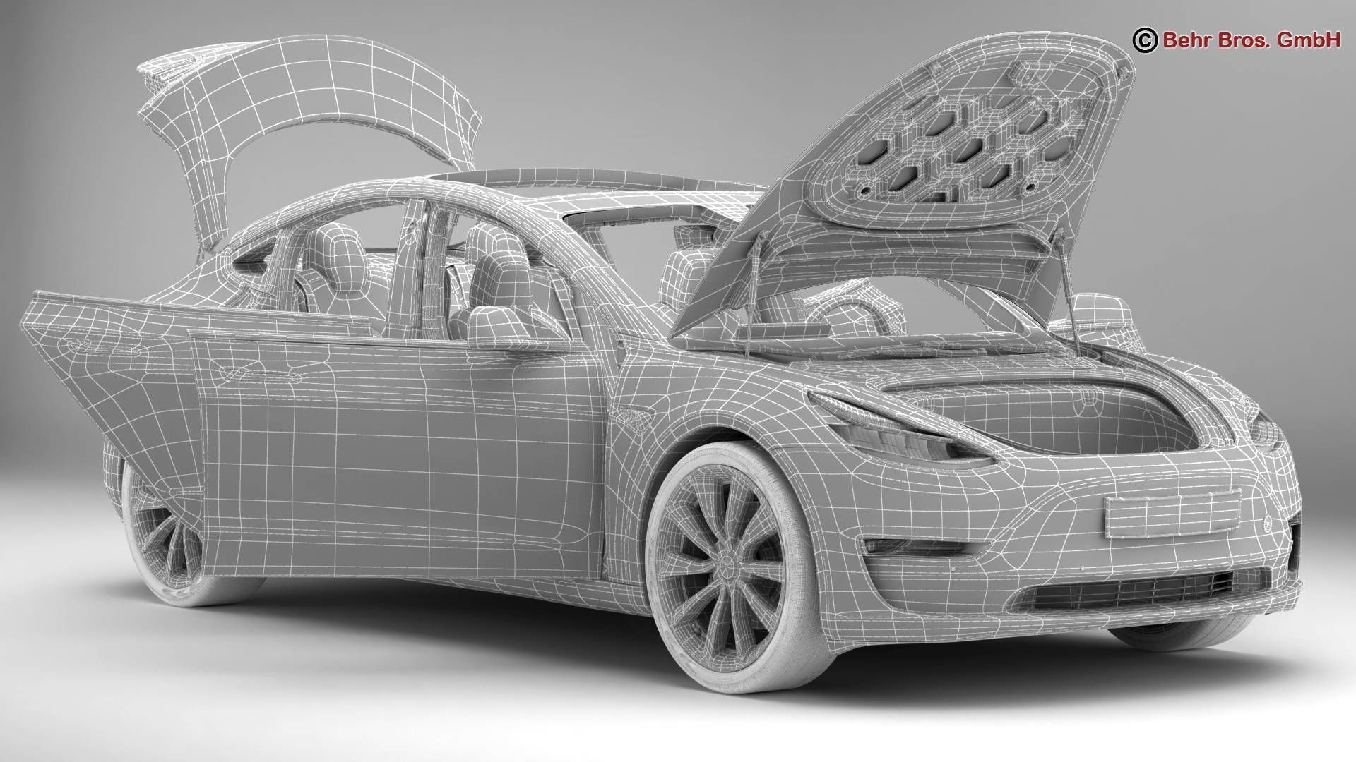 Tesla Model 3 2018 3D model_17