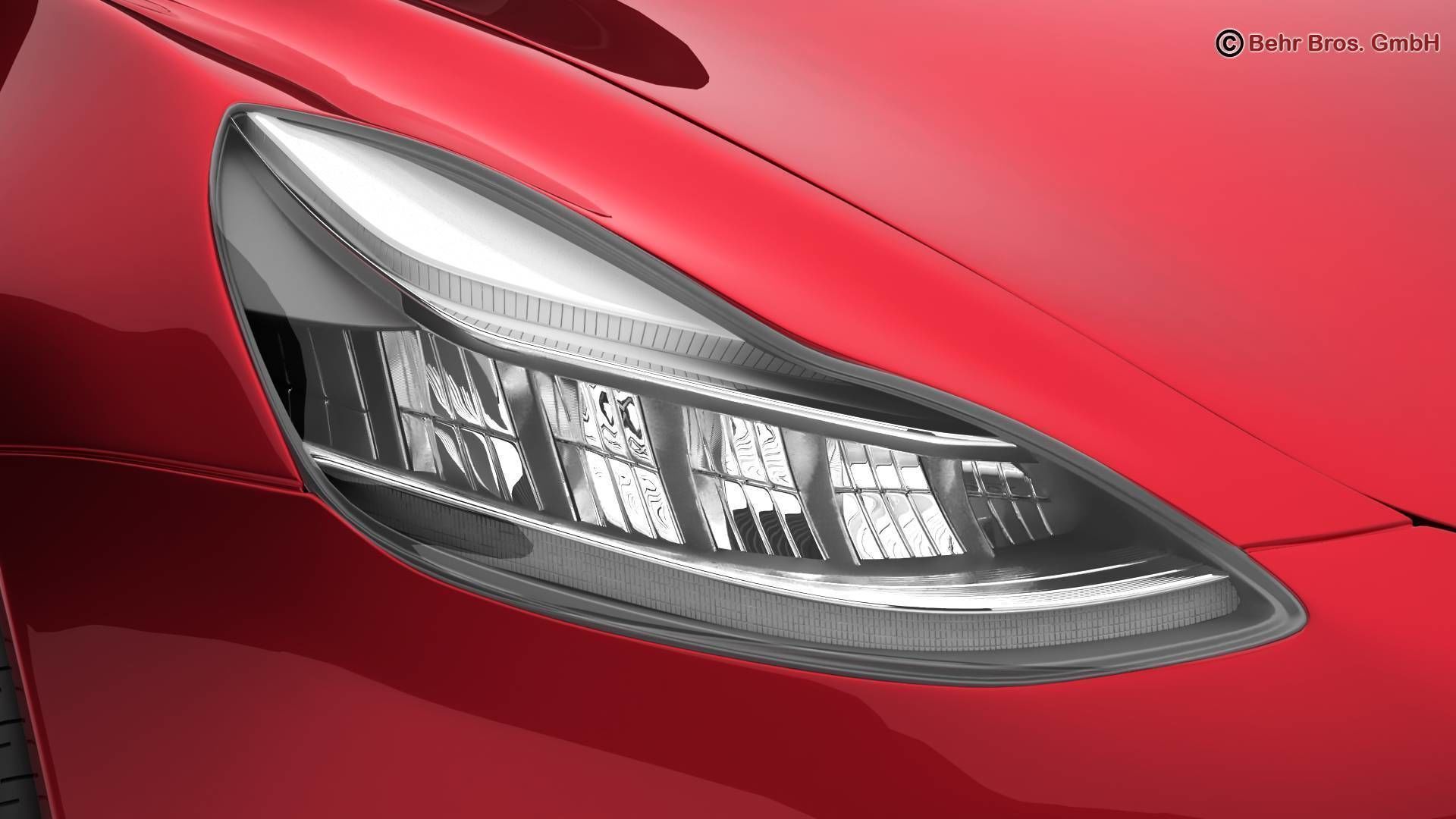 Tesla Model 3 2018 3D model_9