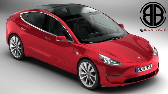 Tesla Model 3 2018 3D model