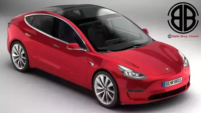 Tesla Model 3 2018 3D model