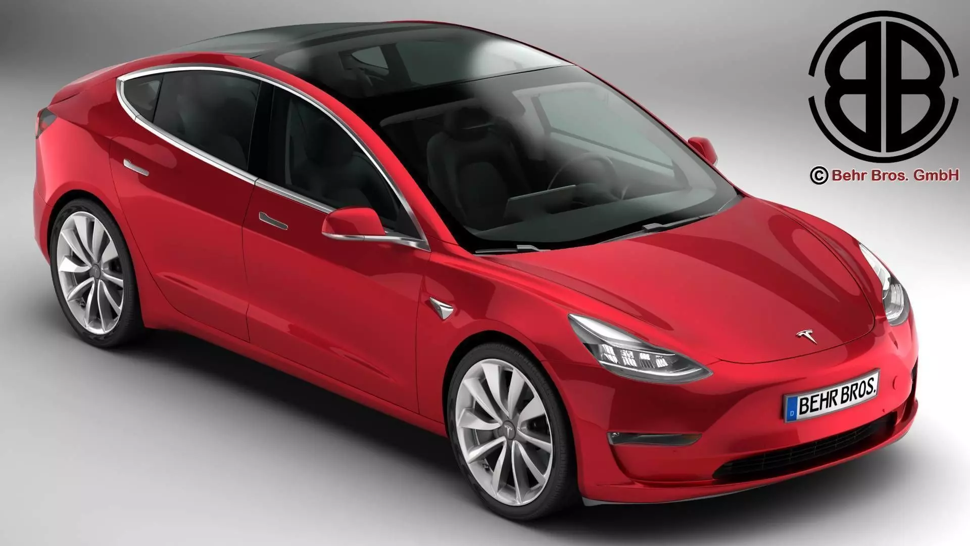 Tesla Model 3 2018 3D model_0