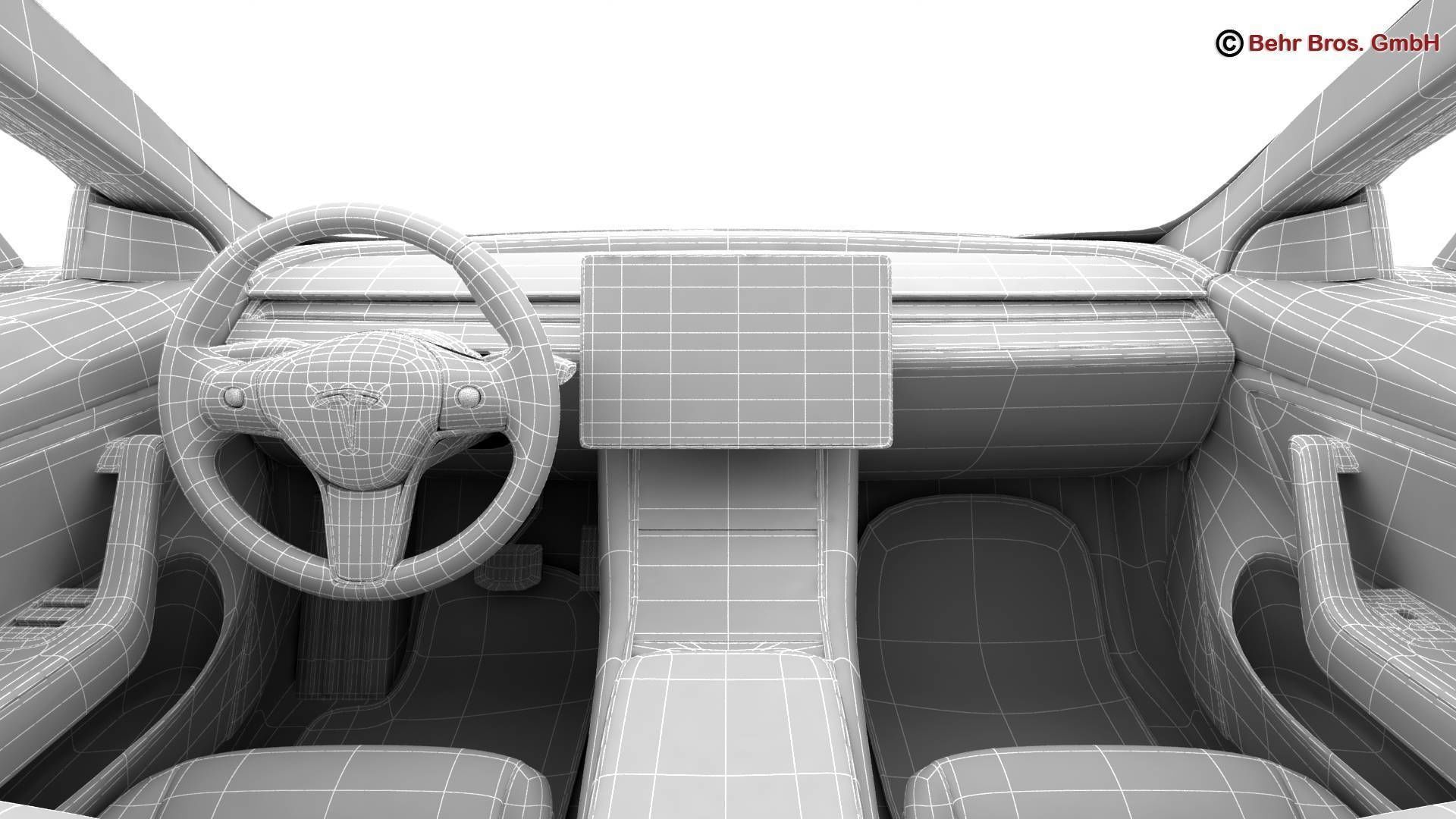 Tesla Model 3 2018 3D model_28