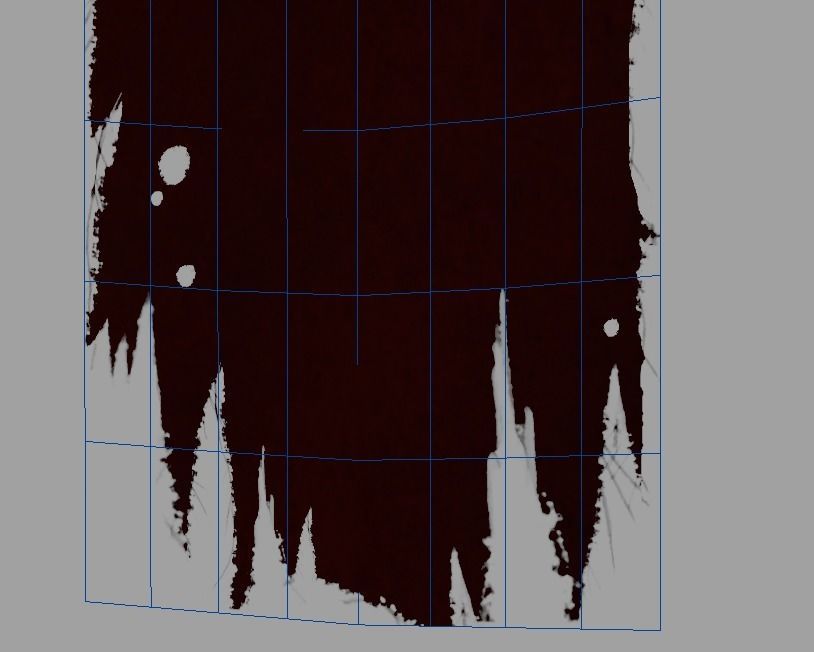 Lowpoly Banner metal shield with chains Low-poly 3D model_11