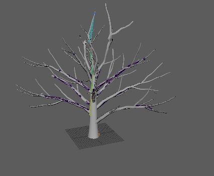Tree Turnk Rigged Free 3D model_6