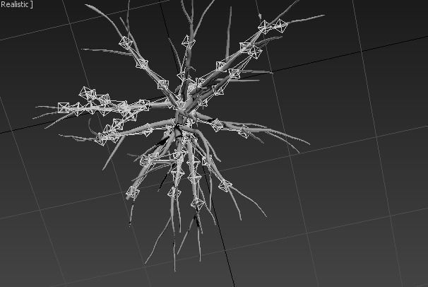 Tree Turnk Rigged Free 3D model_9