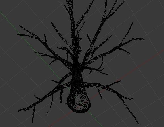 Tree Turnk Rigged Free 3D model_2