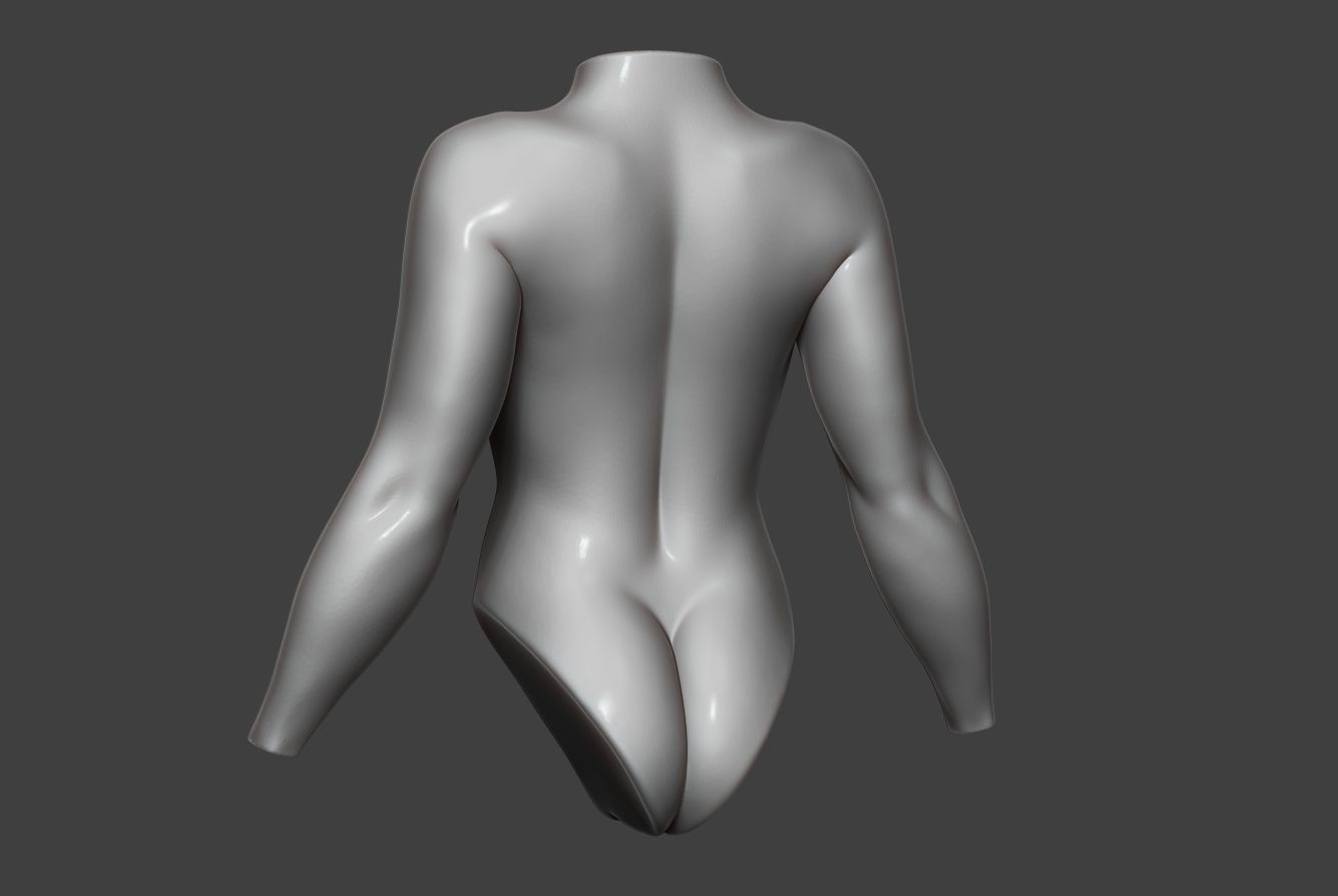 Female Torso 13 3D model_4