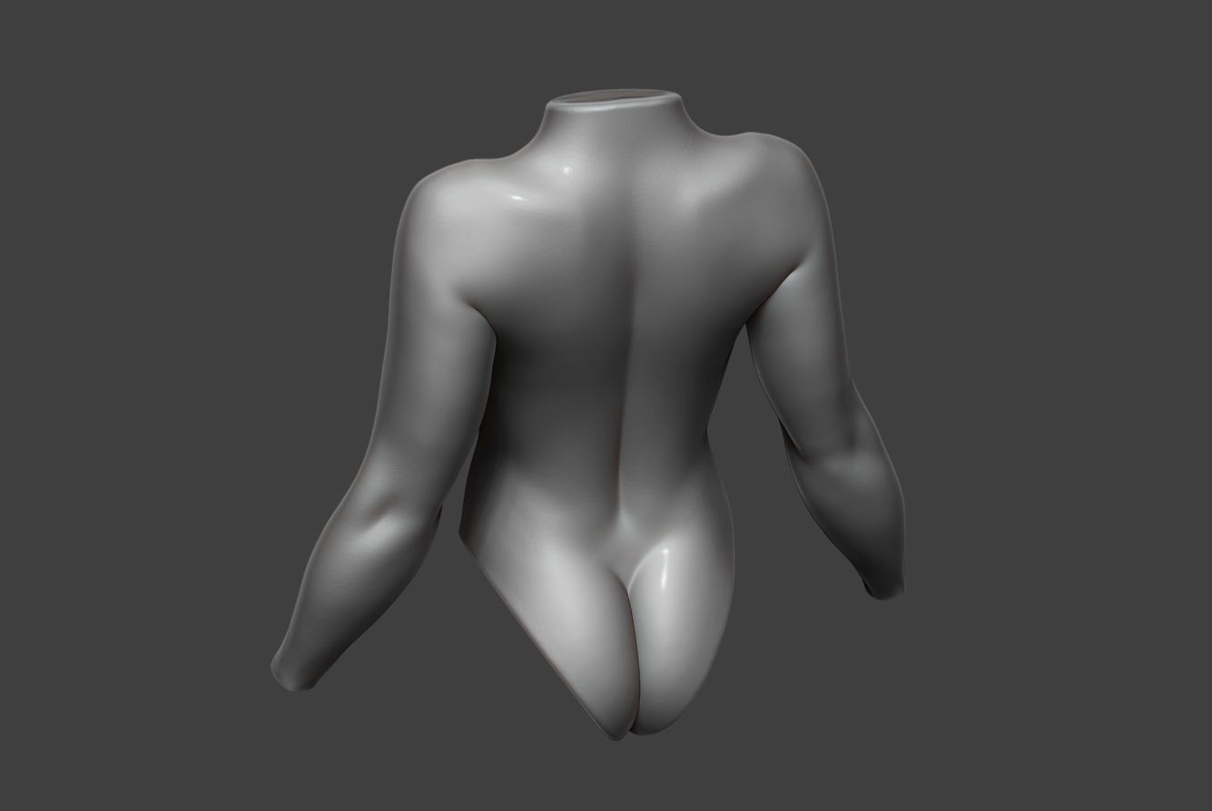 Female Torso 13 3D model_7