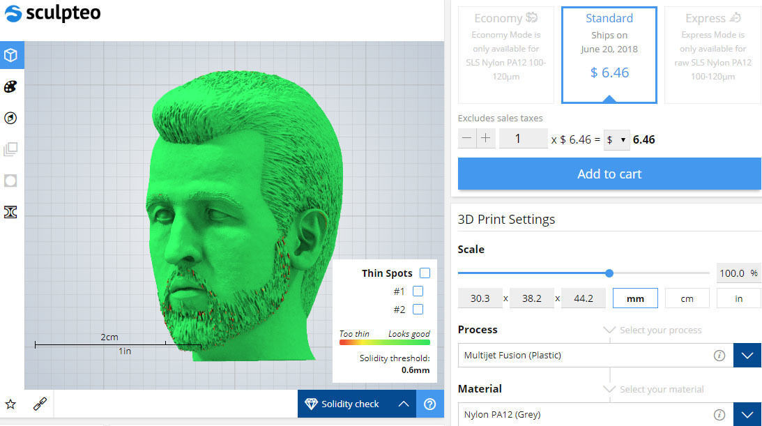 Harry Kane 3D print model_1