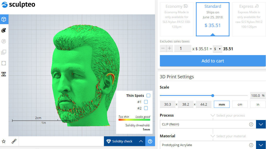 Harry Kane 3D print model_2