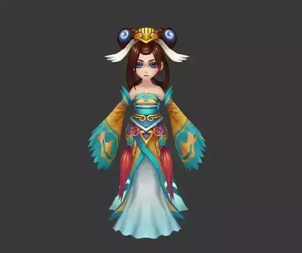 Cute little girl      Cartoon girl