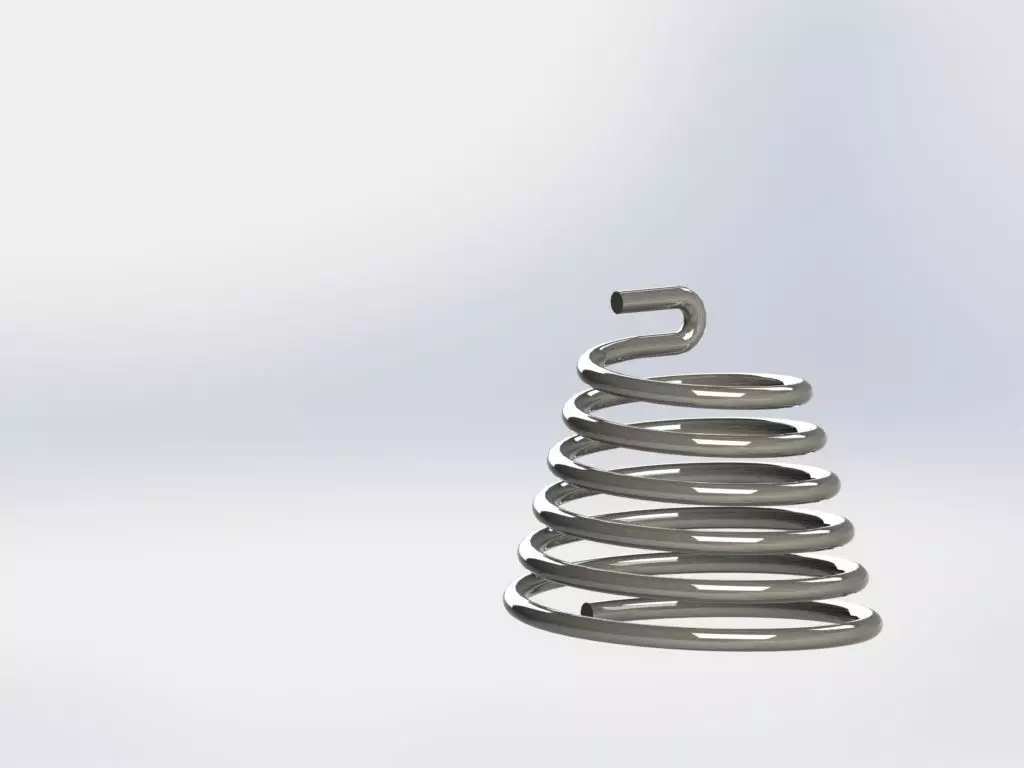 Tension Spring Free 3D model_0