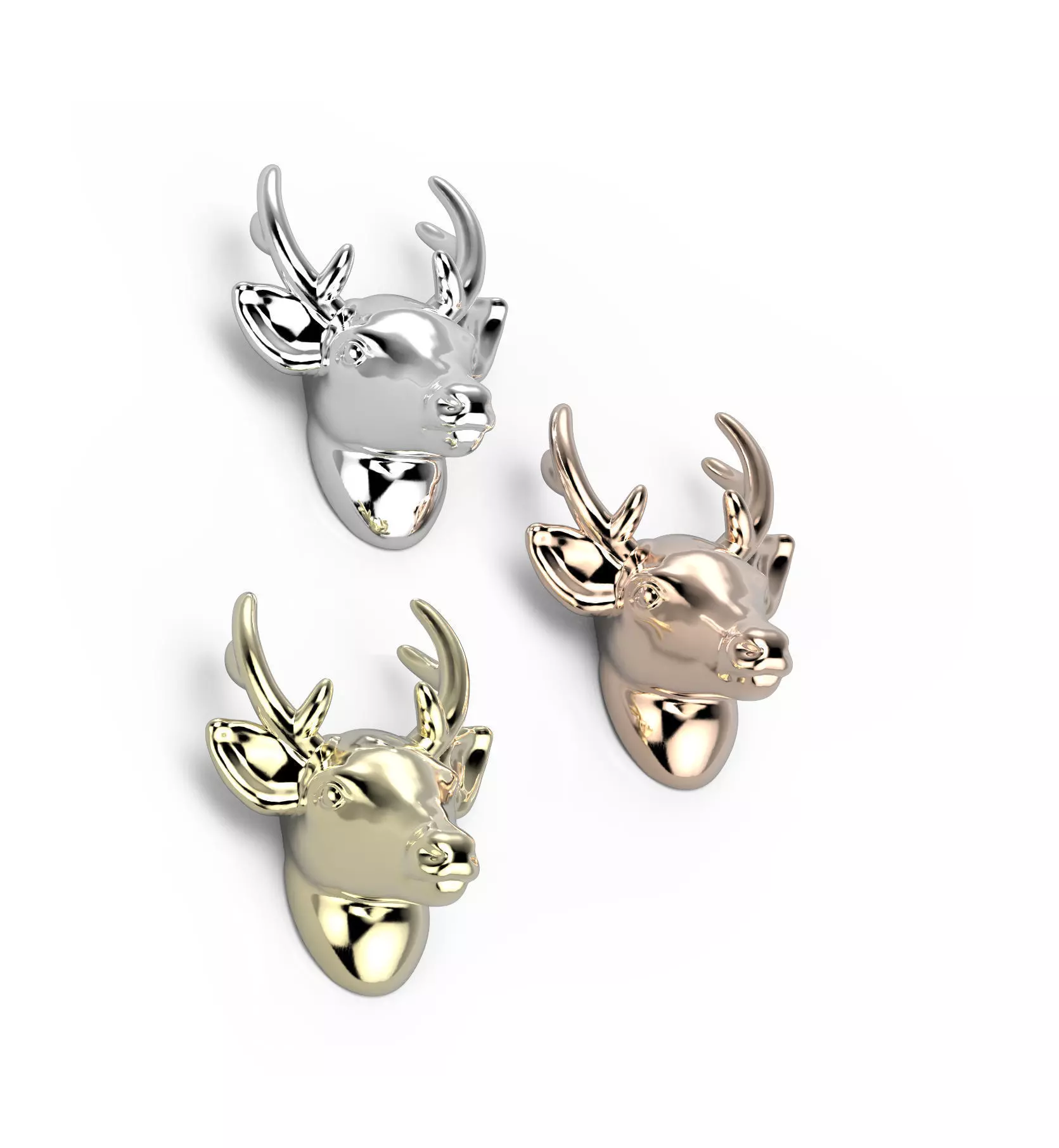 150819 D Deer head detail 3D print model_0