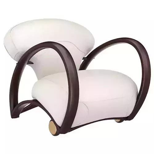 Branca leather lounge chair