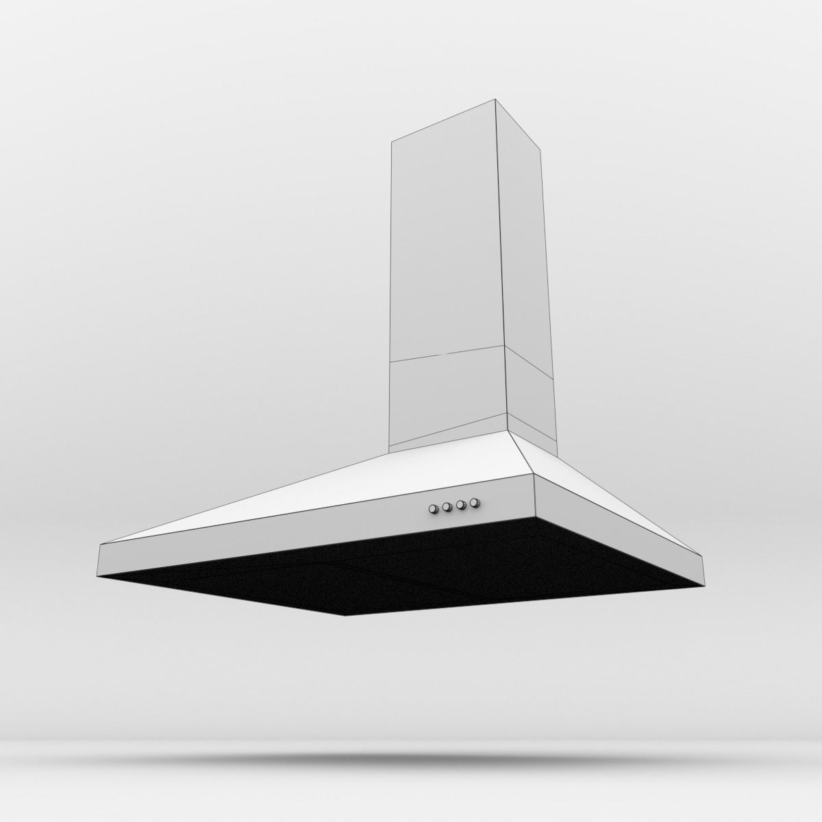 CATA Extractor Hood V-600 inox Blender Cycles 3D model_4