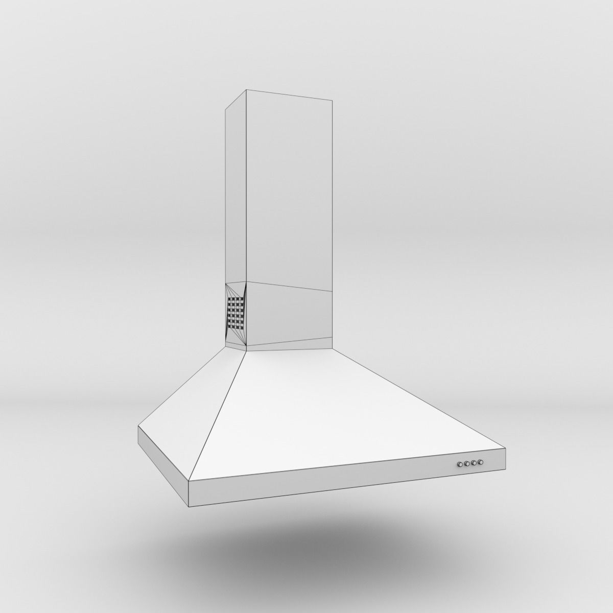 CATA Extractor Hood V-600 inox Blender Cycles 3D model_3