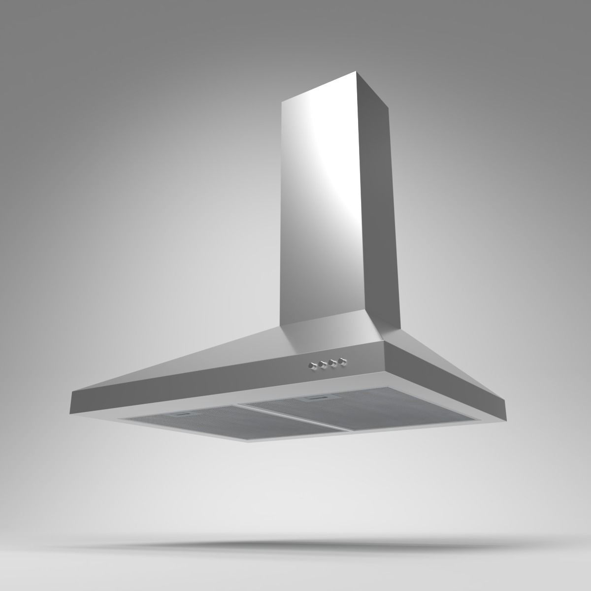 CATA Extractor Hood V-600 inox Blender Cycles 3D model_1
