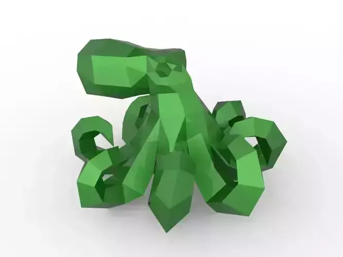 Octopus made of polygons