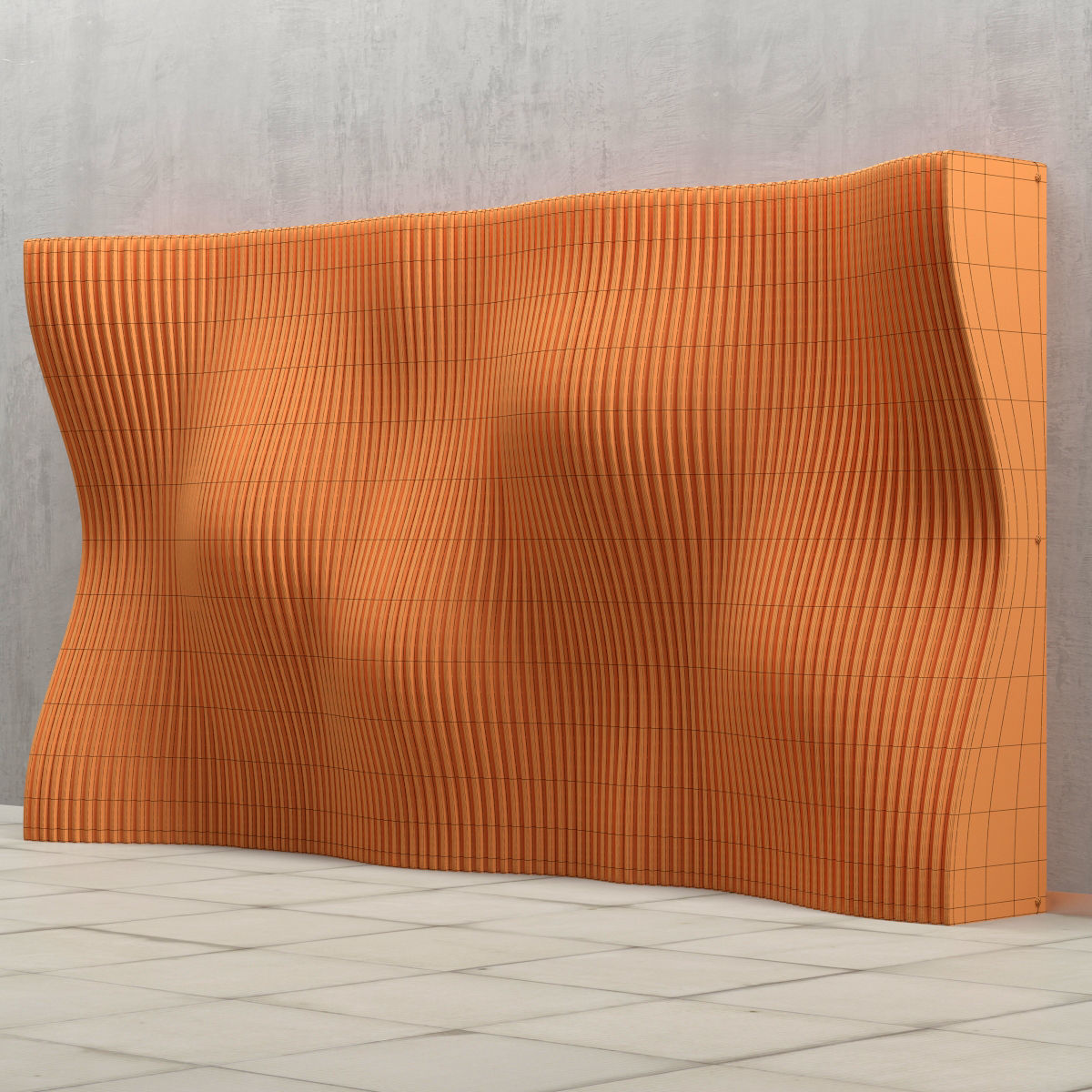 Parametric decor panel 3D model_6