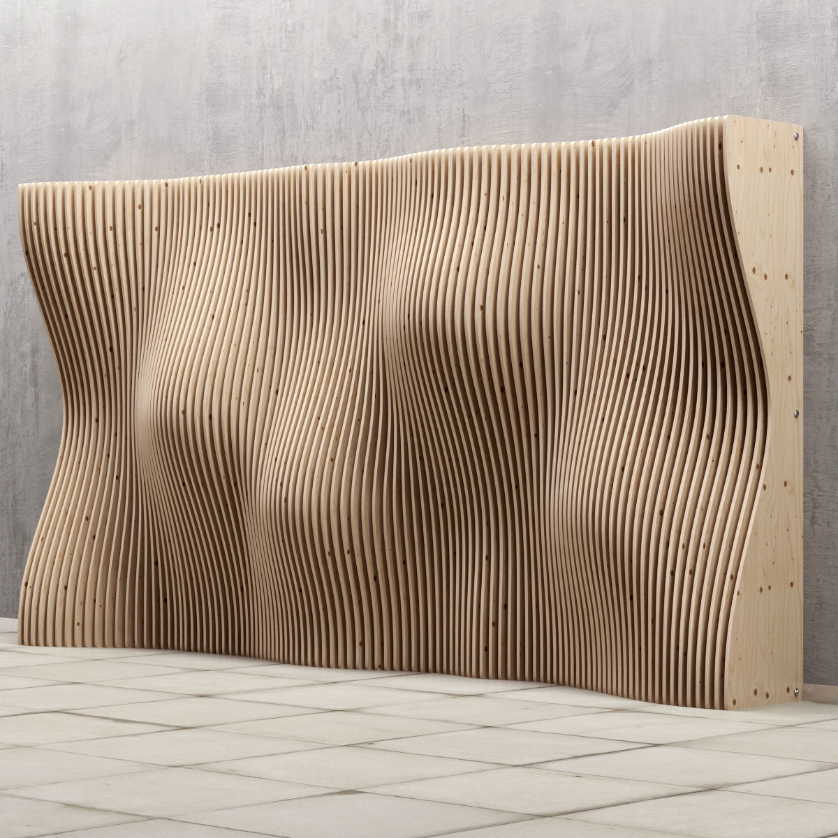 Parametric decor panel 3D model_1