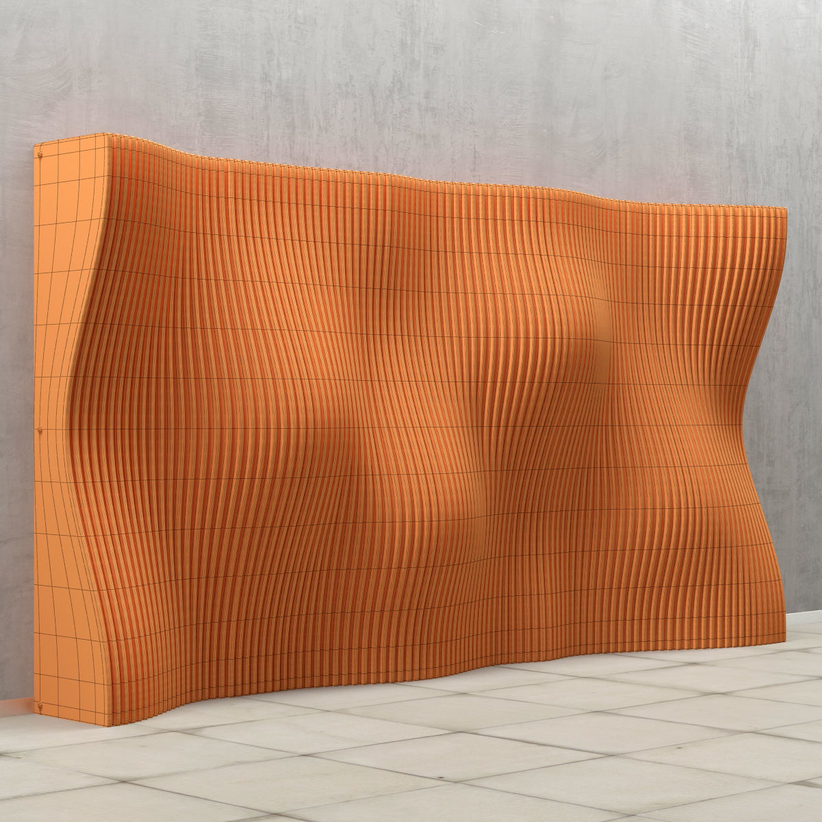 Parametric decor panel 3D model_5