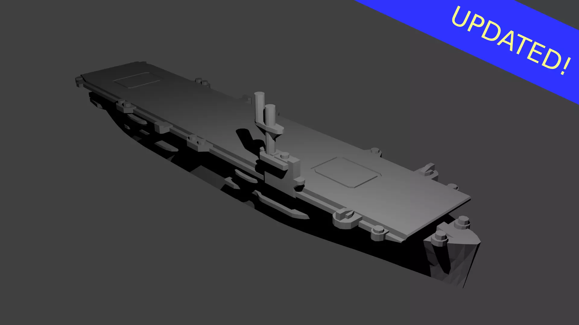 US Bogue Class Aircraft Carrier Free 3D print model_0