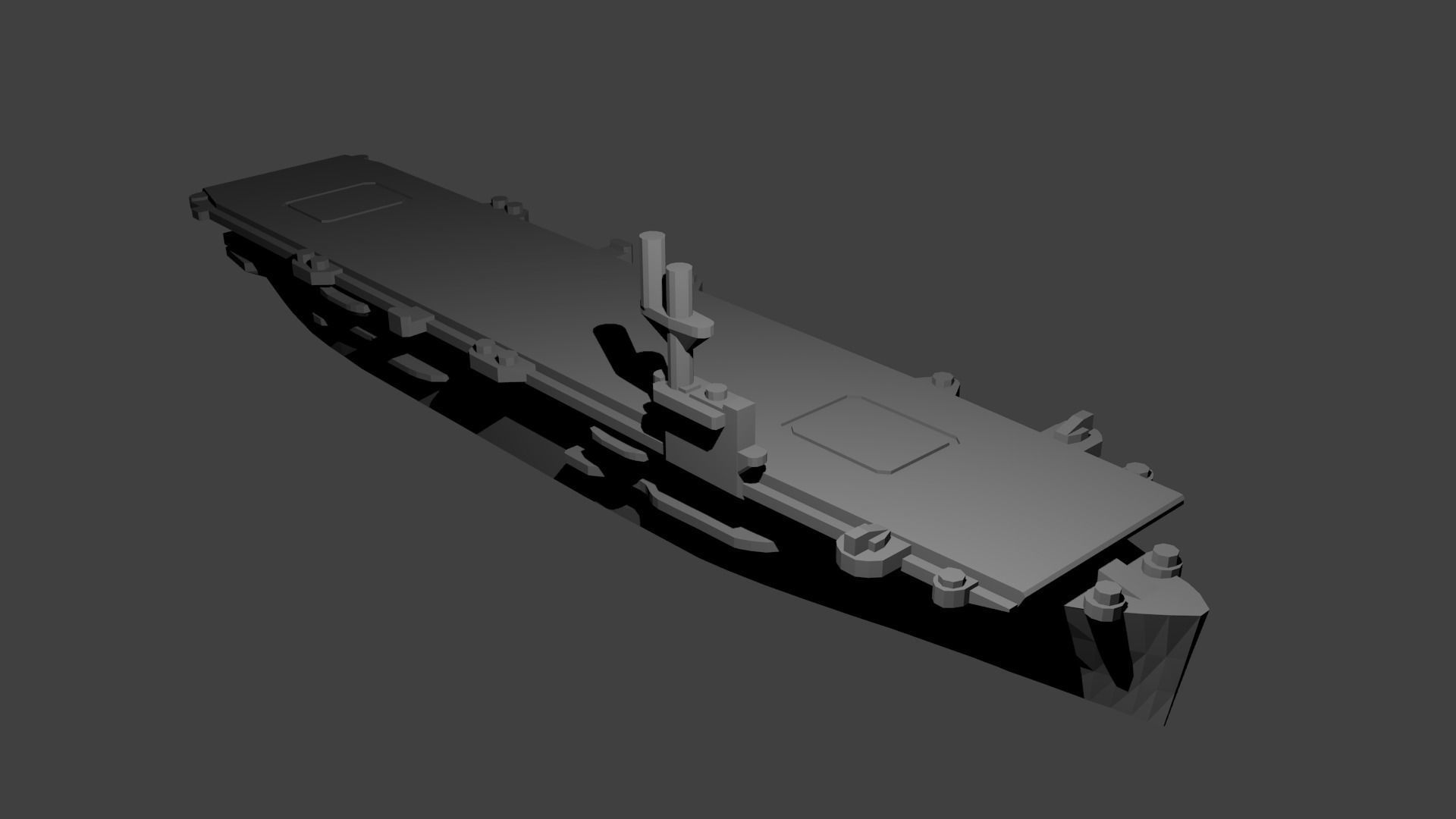 US Bogue Class Aircraft Carrier Free 3D print model_1